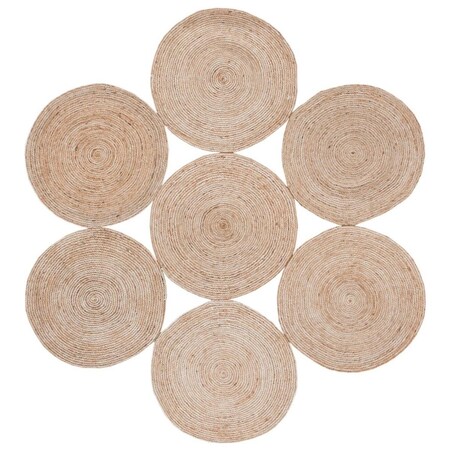 Safavieh 10 x 10 ft. Natural Fiber Hand Woven Round Area Rug; Ivory & Natural NF164B-10R